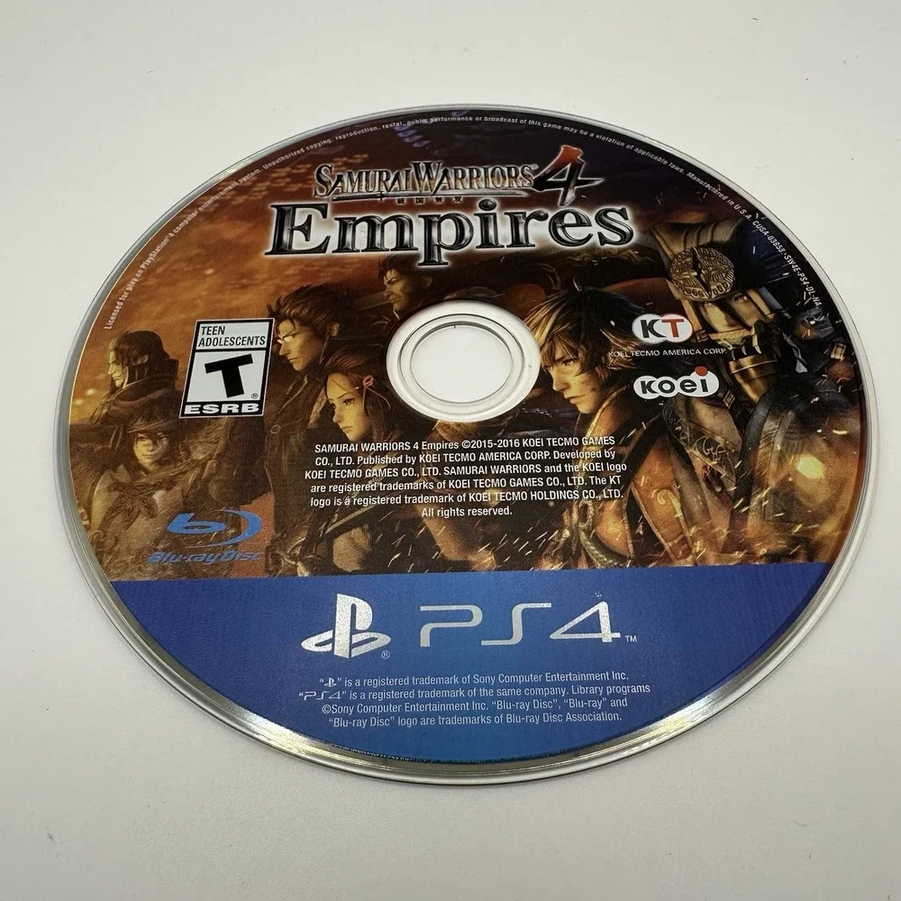 Samurai Warriors 4: Empires (Sony PlayStation 4, 2016) PS4 - Disc Only! - Tested